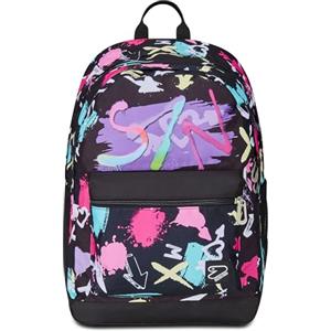 Seven Zaino Scuola Pro XXL Reversibile Detach The Double, GraffitiLoad, Nero Fucsia, 3 Zaini in 1, Doppio Scomparto Con Auricolari Wireless, Tasca Porta PC e Tasca Porta Borraccia, Zaino Medie