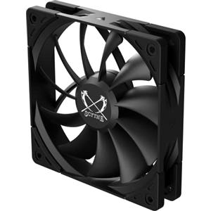 Scythe Kaze Flex II 120 PWN - Ventola per case del computer, 120 x 25 mm, flusso d'aria ottimizzata, silenziosa, cuscinetto fluido-dinamico, connettore a 4 pin, confezione singola (Standard Edition