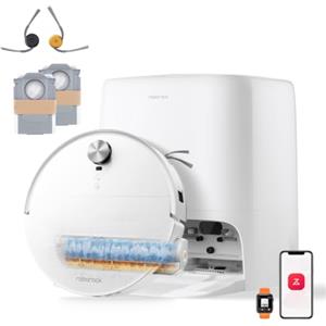 roborock Qrevo Edge 2 Flow Robot Aspirapolvere Lavapavimenti con Rullo | 35.000Pa, SpiraFlow2.0, 8,98 Slim, Antigroviglio, Protezione Intelligente dei Tappeti, Evita Oltre 280 Oggetti,Videochiamata