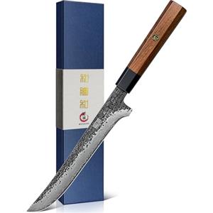 HOSHANHO Coltello per Sfilettare Pesce 18cm, Coltello da Disosso Giapponese | Coltello per Sfilettare Professionale Super Affilato in Acciaio ad Alto Tenore di Carbonio per il Taglio di Carne