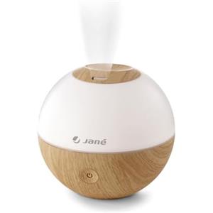 Jane Jané Umidificatore Bambini Ultrasuoni con Luce, Diffusore Aromi, 2 Velocità, Vapore Freddo, Spegnimento Automatico, 360°, Legno