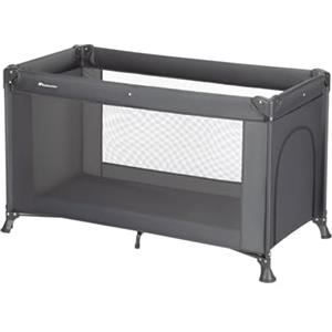 Bebeconfort Sweet Dreams Lettino da Campeggio per Bambini 0 - 3 anni (15 kg), Lettino Neonato da Viaggio Pieghevole Leggero, Materasso Imbottito, Finestra Laterale, Chiusura Compatta, Mineral Graphite