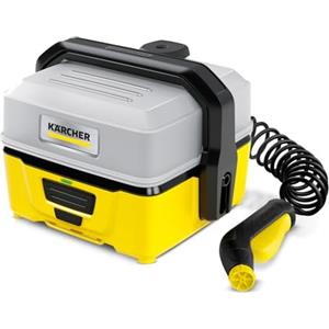 KÄRCHER Idropulitrice portatile OC 3, bassa pressione, batteria agli ioni di litio, portata: 2 l/h, peso: 2,2 kg, serbatoio dell'acqua: 4 l, tubo a spirale: 2,8 m, ugello a getto piatto