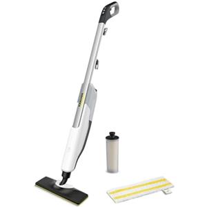 KÄRCHER Scopa a Vapore SC 2 Upright, Tempo riscaldamento 30s, Area di lavoro 50 m², Serbatoio 0,4 l, Potenza 1600 W, include bocchetta per pavimenti EasyFix, panno in microfibra, cartuccia anticalcare
