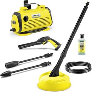 Kärcher Idropulitrice K 3 Horizontal Plus Home, Pressione max. 120 bar, Portata 380 l/h, Area di lavoro 25 m²/h, Filtro acqua, Pistola ad Alta Pressione, Lancia, Ugello mangiasporco