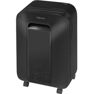 Fellowes distruggi documenti a microframmento LX201, 12 fogli, per casa e piccolo ufficio, uso personale, distruggidocumenti con tecnologia Intellibar, 100% anti inceppamento e Safesense, nero