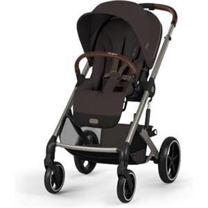 CYBEX Gold BALIOS S LUX Passeggino e Culla pieghevole, Chocolate Brown | Dalla nascita ai 4 anni, max 22 kg, sistema da viaggio, ripiegabile in modo compatto, ruote fuoristrada