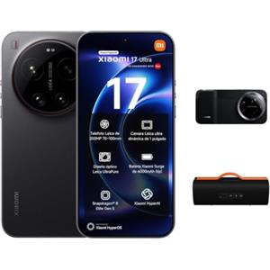 XIAOMI 17 Ultra Smartphone, 16+512GB, Teleobiettivo Leica da 200MP (75-100mm), Snapdragon 8 Elite Gen 5, HyperAI, Caricatore Non Incluso, Nero (Versione MX)