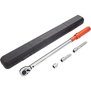 VEVOR Chiave Dinamometrica Meccanica 1/2" Forza Torsione 34-340Nm Kit di Chiave Dinamometrica da Officina per Auto Moto Lettura Precisione ±3%, Kit di Chiave Torsiometrica Meccanica 1/2" per Veicoli