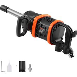 VEVOR Avvitatore Pneumatico a Percussione Quadrato 2,54 cm 7016 Nm, Avvitatore Pneumatico a Impulsi Pressione max. 13,8 bar Velocità Max. 3000 giri/min per Riparazioni Auto Veicoli da Officina Garage