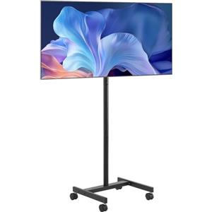 VEVOR Supporto TV da Pavimento per Schermo Piatto Curve da 431,8-1397 mm, Carrello Porta TV Carico max. 20 kg, max. VESA 200 x 200 mm per Soggiorno, Camera da Letto, Ufficio