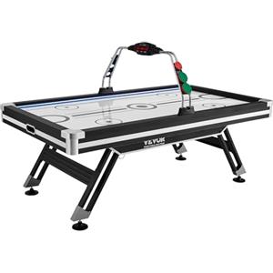 VEVOR Tavolo da Gioco ad aria Compressa, Tavolo Interno per Bambini e Adulti, Gioco da Balla Sportivo a LED con 2 Dischi, 2 Spingitori e Sistema di Punteggio Elettronico, per Sala Giochi