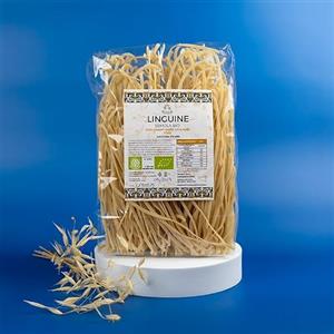 Racilia Linguine di Semola di grano duro Siciliano - 100% Grano Siciliano e Biologico - Pack Ecologico - 500gr