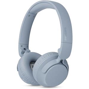 Philips TAH4000BL Cuffie wireless on-ear, 70h riproduzione, Bassi dinamici, Driver 32mm, Bluetooth6.0 Multipoint, Accoppiamento rapido, Cuscinetti/batteria sostituibili, Ripiegabili e leggere - Blu