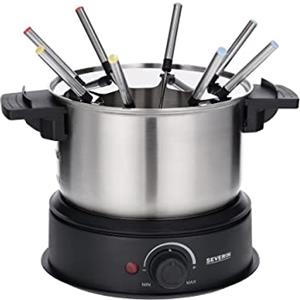 SEVERIN Set Fonduta Elettrico, 1,4L 1500W, con Pentola Inox - FO 2470