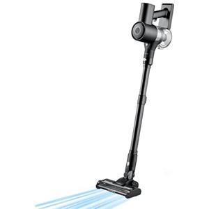 SEVERIN Scopa Elettrica Senza Fili, Leggera 1,5 kg, 130 W, Autonomia 40 Min, Tubo Telescopico Regolabile, Luce LED, 2 Accessori Pavimenti e Mobili, 11000 Pa, S-Power, Nero - HV 7194