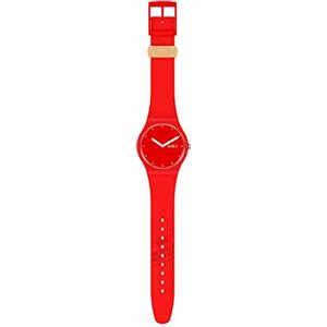 Swatch Analogico SUOZ718, rosso, striscia
