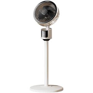 Generic Ventilatore a piantana per camera da letto, circolatore d'aria migliorato, flusso d'aria, motore silenzioso, 3 livelli di velocità, porta USB (bianco, A)