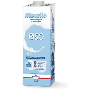 STERILFARMA Srl Monello Riso Bevanda Vegetale 1 Litro - Alternativa Vegana e Senza Lattosio