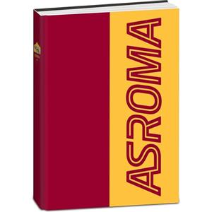 Seven Diario Scuola Roma Standard 12 Mesi, Giallo Rosso, Copertina Strisce, Prodotto Ufficiale, Accessori Zaino, Ragazzo