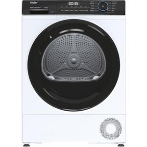 Haier I-Pro Serie 3, Asciugatrice a Pompa di Calore, 10 KG, Classe E, Rumorosità 65 dB, Vapore, 15 programmi, Bianco, AxLxP 84,5x59,5x66,5 cm - HD100-A2939E-IT