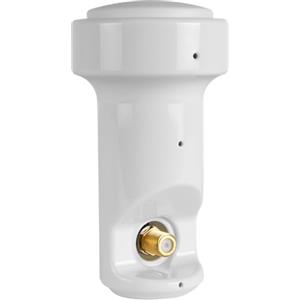 Megasat HD-Profi Single LNB - LNB universale per 1 utente - Bianco | 0,1 dB, connettore placcato oro, protezione dagli agenti atmosferici