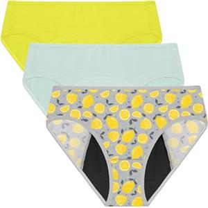 Neione Ragazze Mutande Mestruali Flusso Abbondante Slip Ciclo Mestruale Adolescenti Pacco da 3
