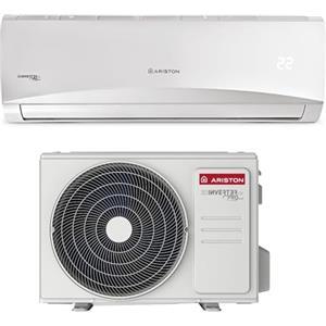 Ariston Prios R32 - Condizionatore 9000 Btu Monosplit, Climatizzatore 805x194x285mm Silenzioso Compatibile con KitAriston Wifi - Aria Condizionata a Regolazione Autonoma e Filtro Antiodore Autopulente