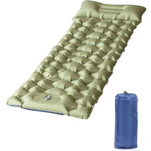 DoXtreme Materassino Campeggio Autogonfiante Ultraleggero 965g 202x63x10cm | Materasso Gonfiabile Singolo con Cuscino Struttura Sospesa TPU Antiforatura Fodera Pongee per Tenda Trekking Spiaggia Regalo