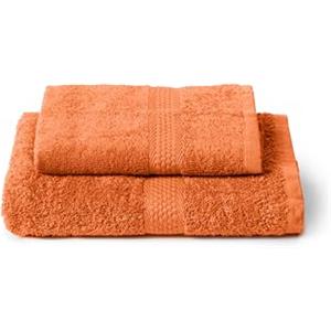 Caleffi Set 2 Asciugamani Viso e Ospite 40x60 + 55x100 cm 100% Cotone