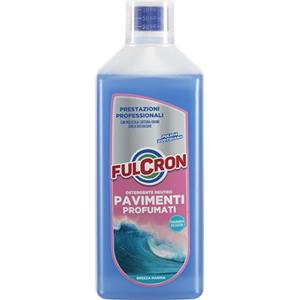 FULCRON Detergente Neutro Pavimenti Profumati, Detersivo Pavimenti, Asciugatura Rapida, Pulisce ed Igienizza, Senza Risciacquo, Elimina Cattivi Odori, Profumo Brezza Marina, 1 LT