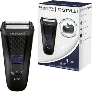 Remington Rasoio elettrico Barba F2 - Utilizzo a secco - Rifinitore pop-up, lavabile, display LED, rifinitore di precisione, Rasoio a lamina Style Series F2002