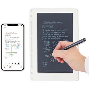 Ejoyous Quaderno Digitale con Penna, Blocco Note Elettronico Bluetooth Tavoletta Grafica Wireless, per Apprendimento Lavoro Disegno, con Schermo Carta e Memorizzazione Offline