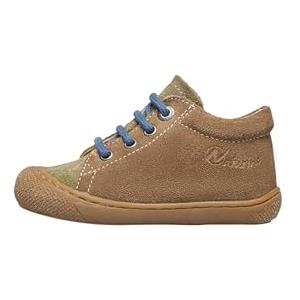 Naturino Cocoon Suede Sole Honey Light Brown-Militare-Acciaio Scarpe per Chi Inizia a Camminare, Taglia 18
