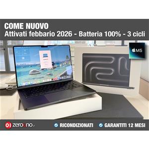 Apple MacBook Pro 14 M5 2025 10-core RAM 16GB SSD 1TB Garanzia Apple 12 mesi