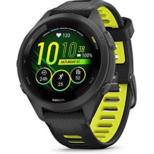 Garmin Forerunner 265S 2,79 cm (1.1) AMOLED 42 mm Digitale 360 x 360 Pixel Touch Screen Nero, Grigio Wi-Fi GPS (satellitare)