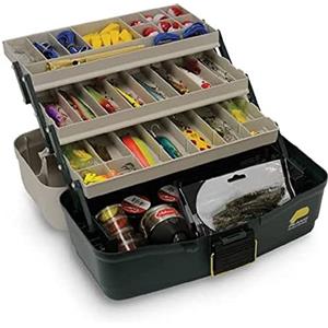 Plano Eco-Friendly Three-Tray Tackle per attrezzi da pesca, portatile, cassetta degli attrezzi, piccole parti, vassoi rimovibili, articoli per la pesca, perline, per la scuola