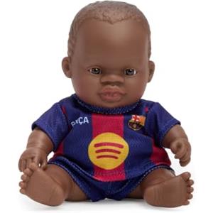 Miniland Bambolotto FC Barcelona 21 cm Pelle scura n. 10 Divisa ufficiale