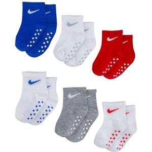 NIKE Pop Color 6pk Ankle Grippr Calzini Unisex - Bimbi 0-24 (Pacco da 1)