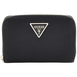 GUESS SWBG8500140BLA LAUREL SLG MEDIUM ZIP AROUND Donna BLACK Taglia Unica