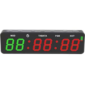 LICAEVEY Cronometro da Palestra Portatile con Design Magnetico Ricaricabile | Timer digitale fitness con cronometro, intervallo HIIT, conto alla rovescia, per allenamento di boxe a casa