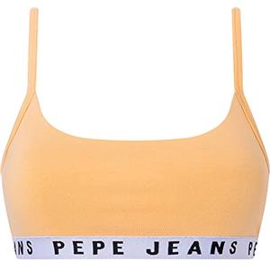 Pepe Jeans Solid Str Brlt, Reggiseno Donna, Giallo (Yellow),XS