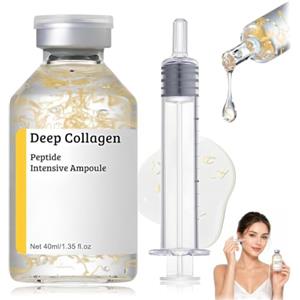 ZCAYJR 1 pezzo Biochroma Siero Coreano, Siero Con Peptidi Di Seta E Collagene, Microneedling Siero Viso Antirughe, Riduce le Linee Sottili, 30ML