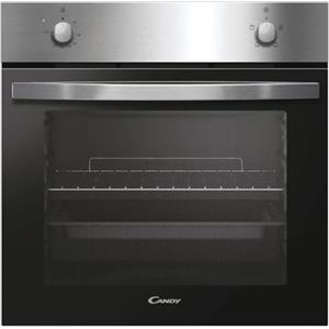 Candy Idea - Forno da Incasso 70L, 4 Funzioni, Classe A, Controlli Meccanici, Design Inox, AxLxP 59,5 x 59,5 x 56,8 cm, FCID X100