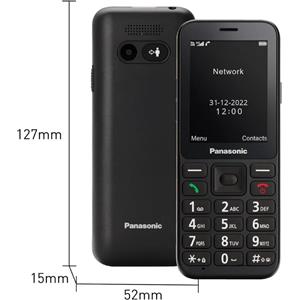 PANASONIC cellulare pulsante SOS per anziani Nero - KX-TU250EXB