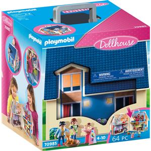 PLAYMOBIL 70985 Blue Dollhouse. 3 Figures. Accessories Included. 70985. Dollhouse. Traditional House