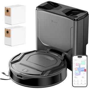 Lefant M210 PLUS Robot Aspirapolvere con Mappatura, Ultrasottile 8cm,6000Pa | 150 Min, Senza Grovigli, Stazione di Raccolta Automatica 2L, Navigazione Laser ToF + PSD Avanzato, Wi-Fi/APP/Alexa