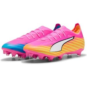 Puma Scarpe da Calcio Unisex Ultra 6 Match FG/AG, Rosa Veleno, Bianco, Sun Stream-Bright Aqua Black, Taglia 38, Poison Pink Puma White Sun Stream Bright Aqua Puma Black, 39 EU