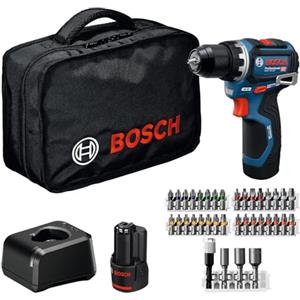 Bosch Professional 12V System Trapano-avvitatore a batteria GSR 12V-32 (Advanced KickBack Control, motore brushless, incl. 2.0 Ah, GAL 12V-20, acc., inserto P&C, borsa portautensili)