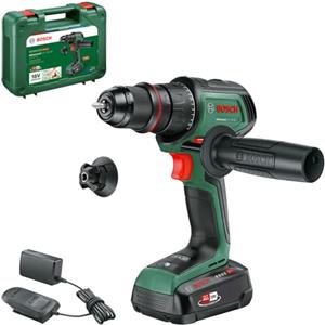 Bosch trapano avvitatore a batt. AdvancedDrill 18V-80 (foratura/avvitamento; 18V; 78Nm; mandrino metallo 13mm; portabit magnetico; impugnatura suppl.; batteria e caricabatt.)
